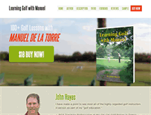 Tablet Screenshot of learninggolfwithmanuel.com